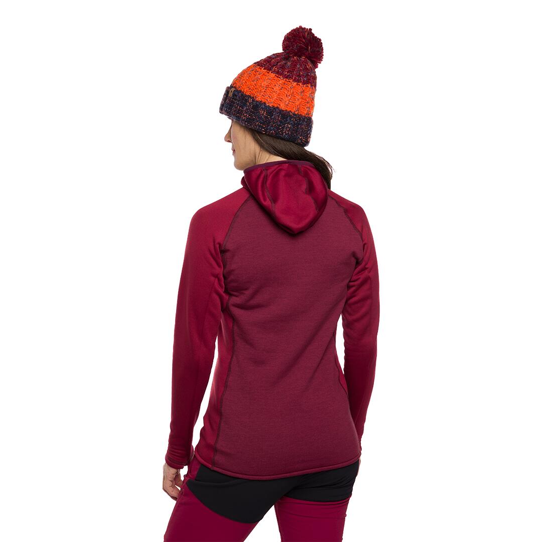 Forro polar para Mujer Trangoworld Ambler Rojo 3/6