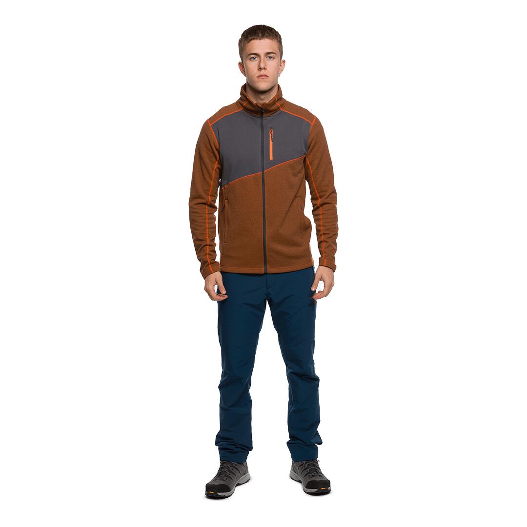 Forro polar para Hombre Trangoworld Lemps Naranja/Gris 5/7