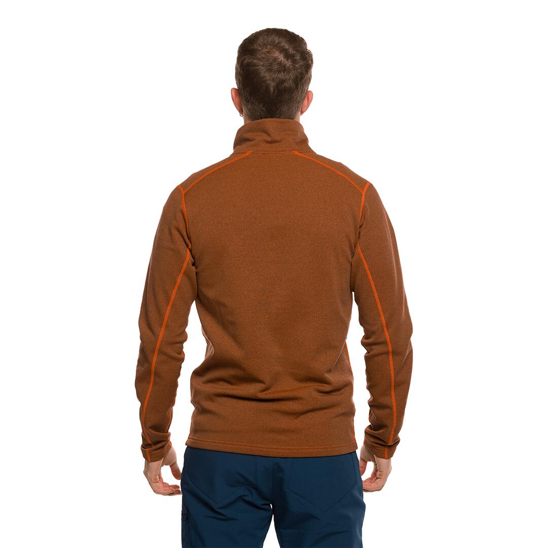 Forro polar para Hombre Trangoworld Lemps Naranja/Gris 3/7