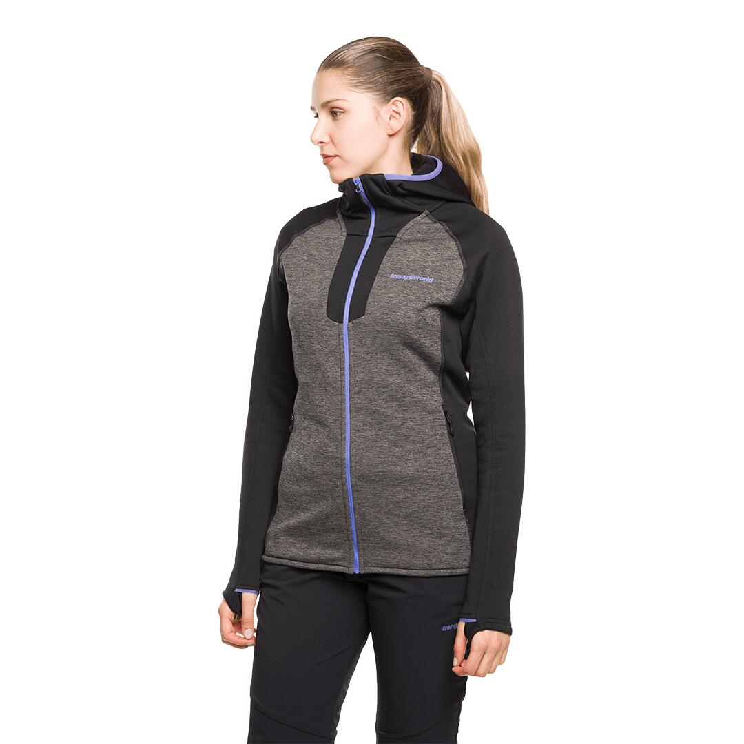 Forro polar para Mujer Trangoworld Ambler Negro 4/7