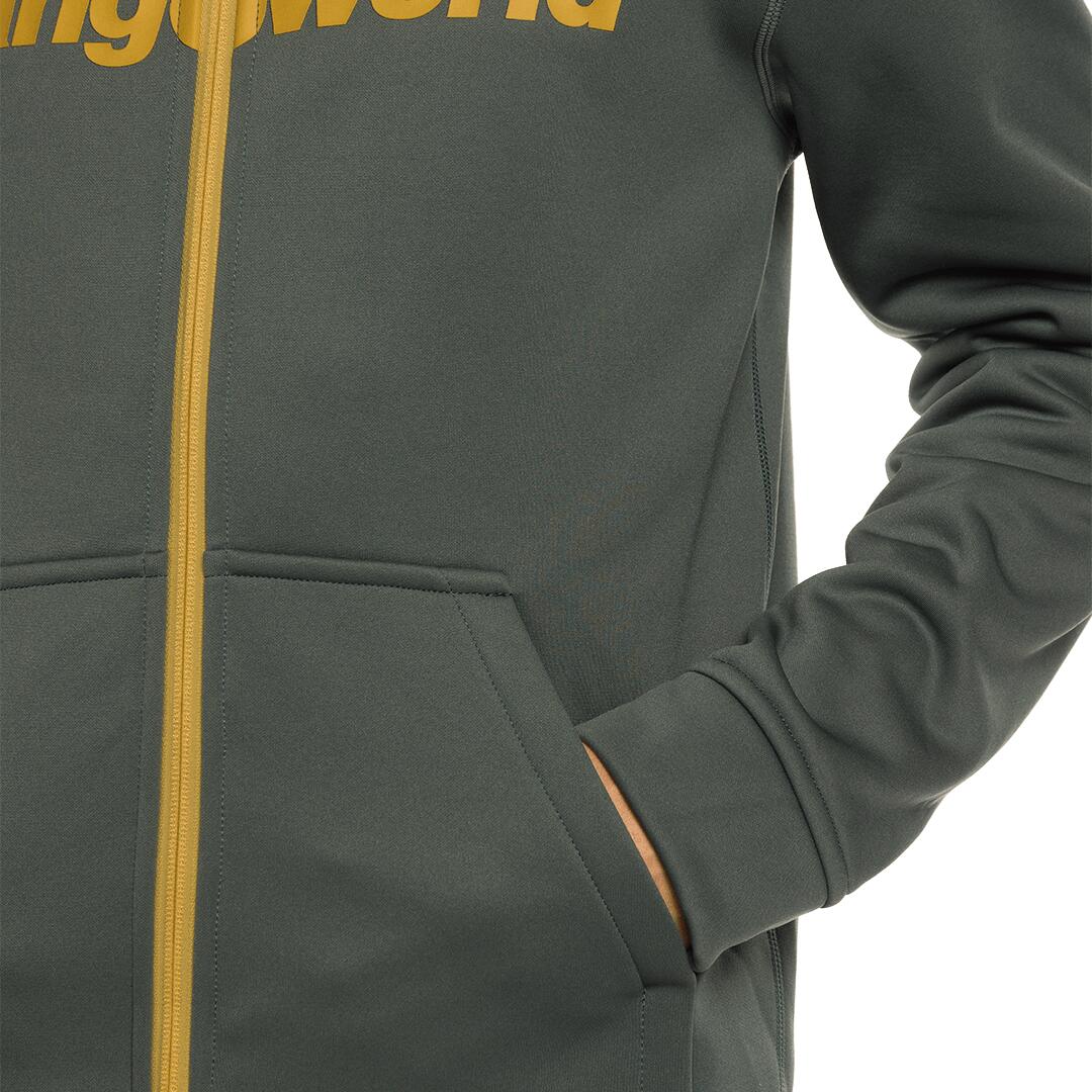 Sudadera con cremallera para Hombre Trangoworld Ripon Gris/Verde 6/6