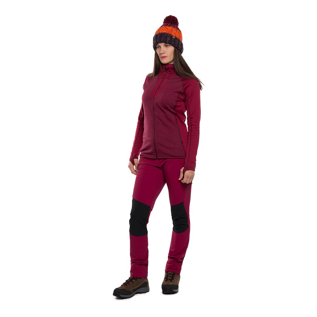 Forro polar para Mujer Trangoworld Ambler Rojo 4/6