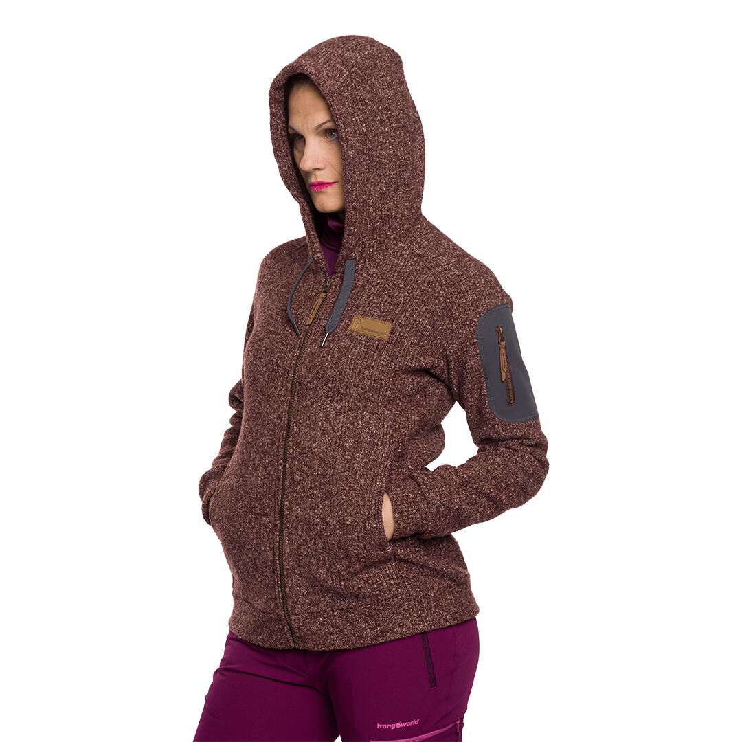 Forro polar para Mujer Trangoworld Gower st Morado/Gris 7/7