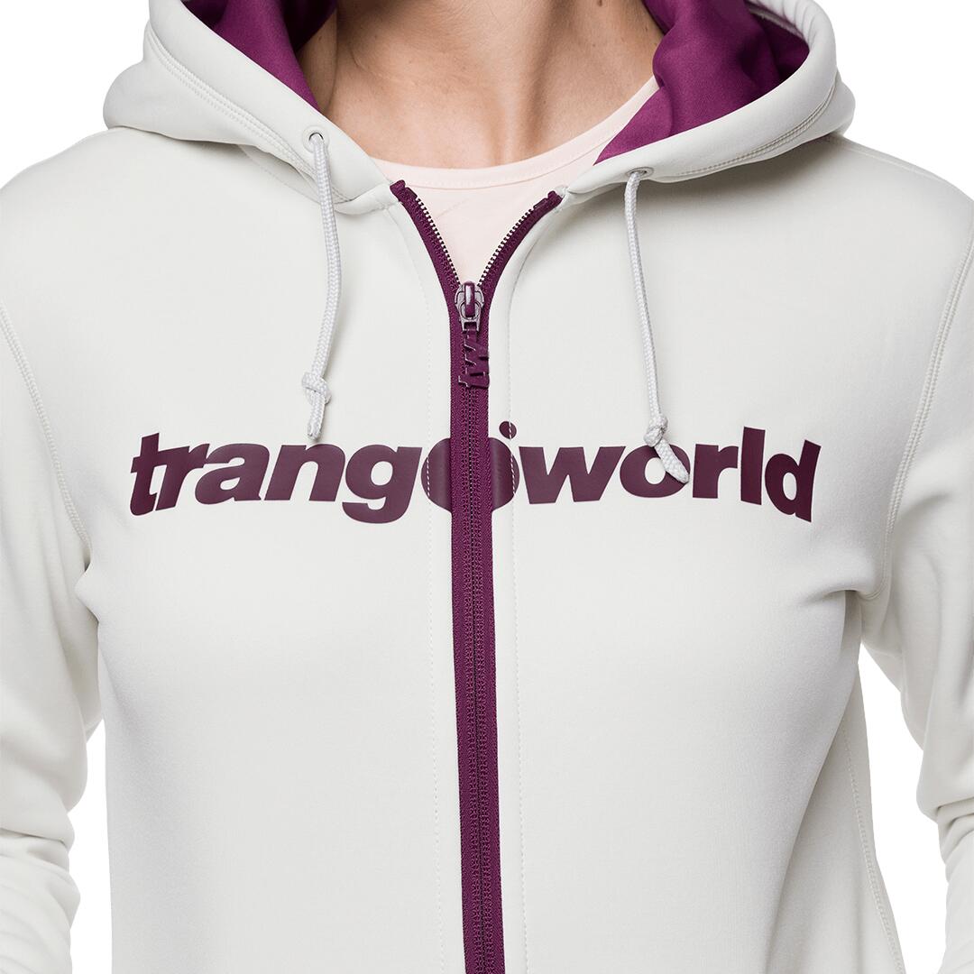 Sudadera con cremallera para Mujer Trangoworld Liena Gris/Morado 5/5