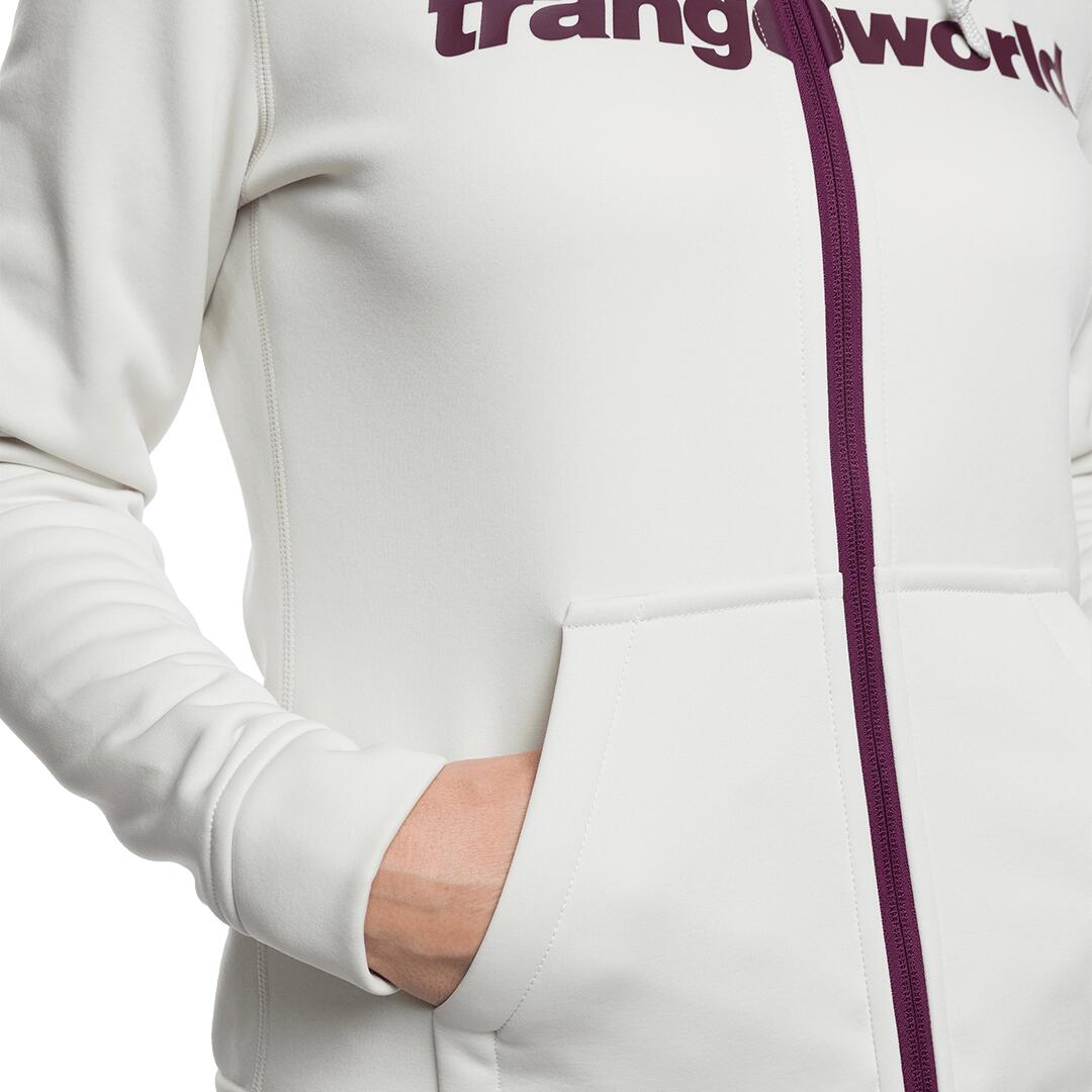 Sudadera con cremallera para Mujer Trangoworld Liena Gris/Morado 4/5