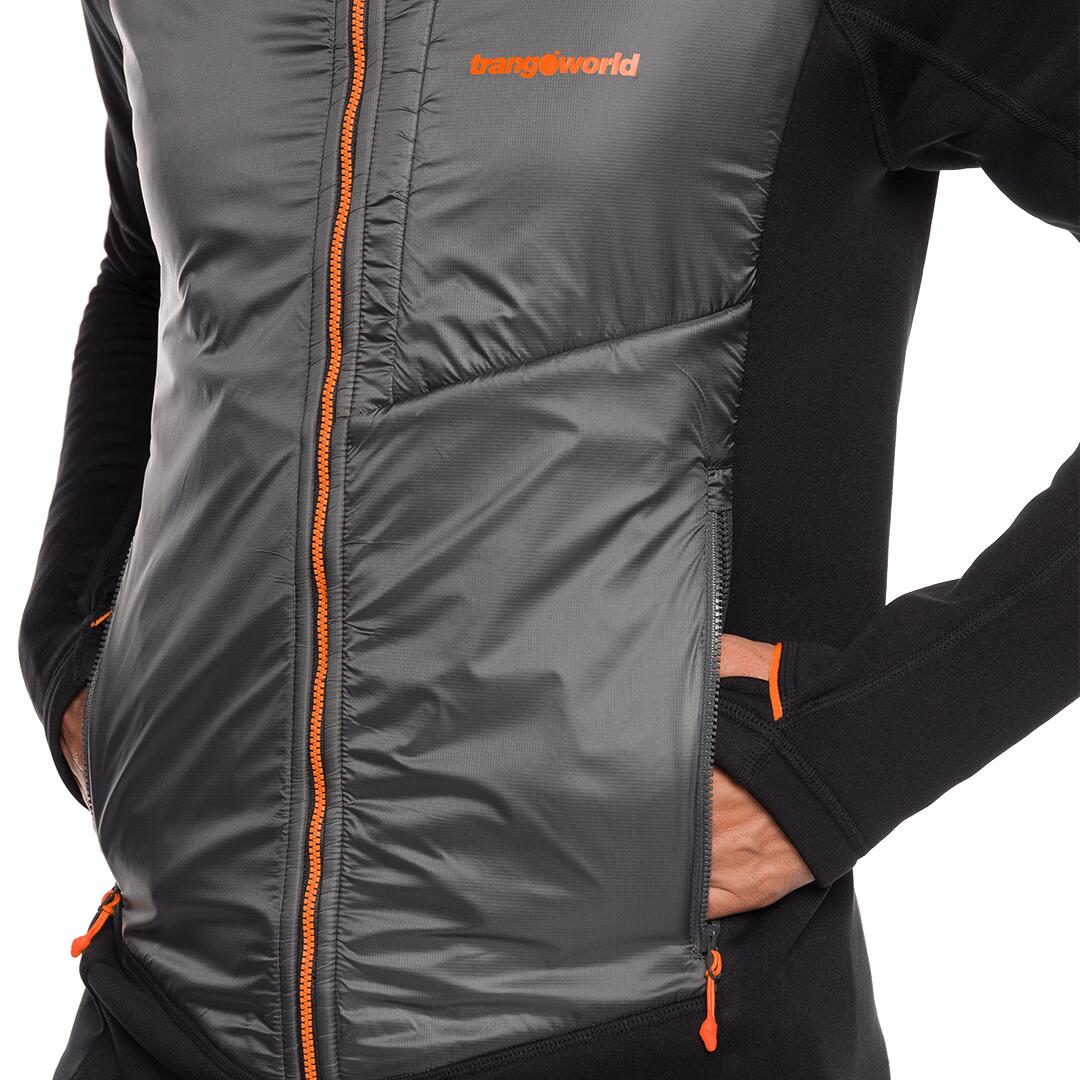 Forro polar para Hombre Trangoworld Olney Negro/Gris 5/7