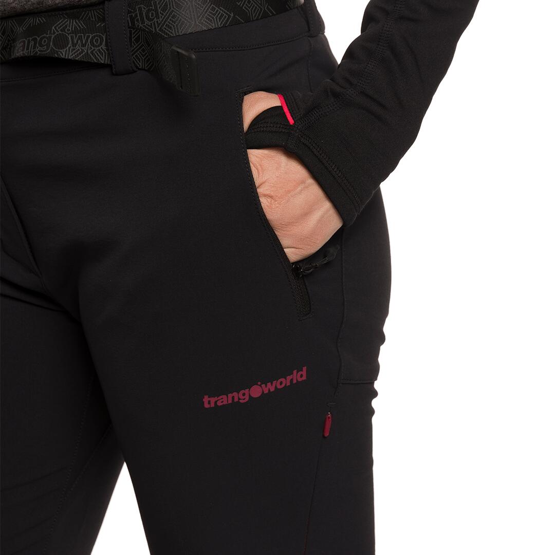 Pantalón para Mujer Trangoworld Dunai dr Negro/Negro 5/7