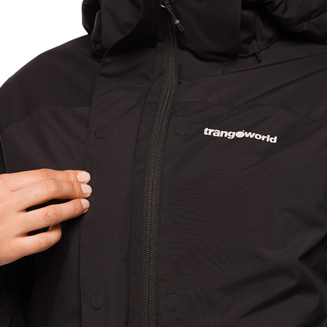 Chaqueta para Mujer Trangoworld Jenaz termic Negro/Gris Impermeable 6/7