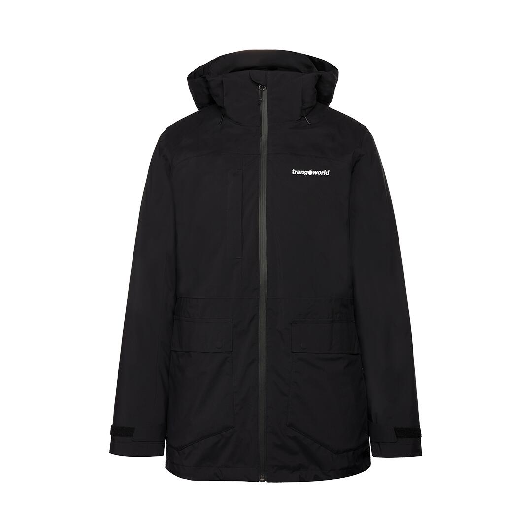 TRANGOWORLD Chaqueta 3 en 1 para Mujer Trangoworld Brienz complet Negro/Negro Impermeable