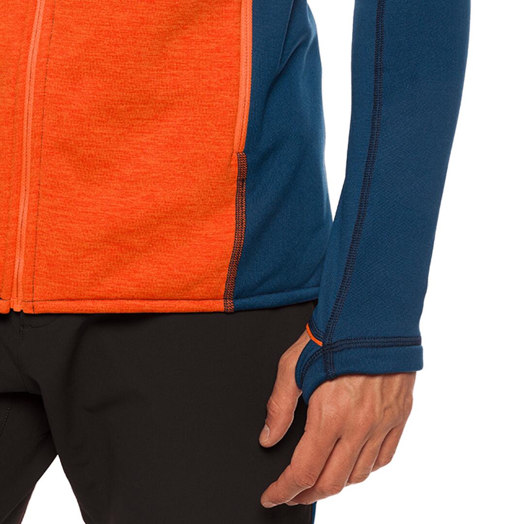 Forro polar para Hombre Trangoworld Etive Naranja/Azul 5/7