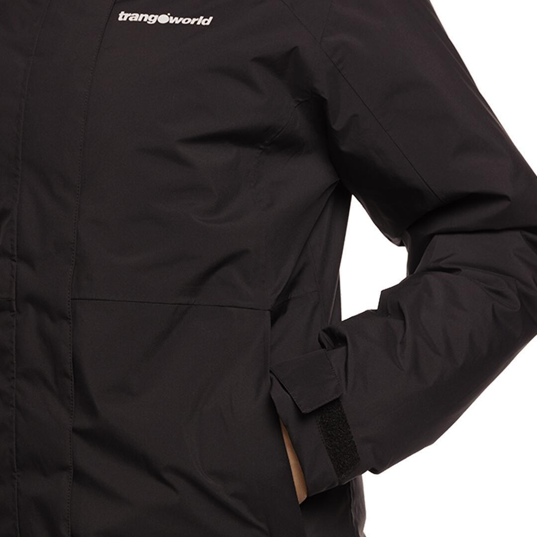 Chaqueta para Mujer Trangoworld Jenaz termic Negro/Gris Impermeable 4/7