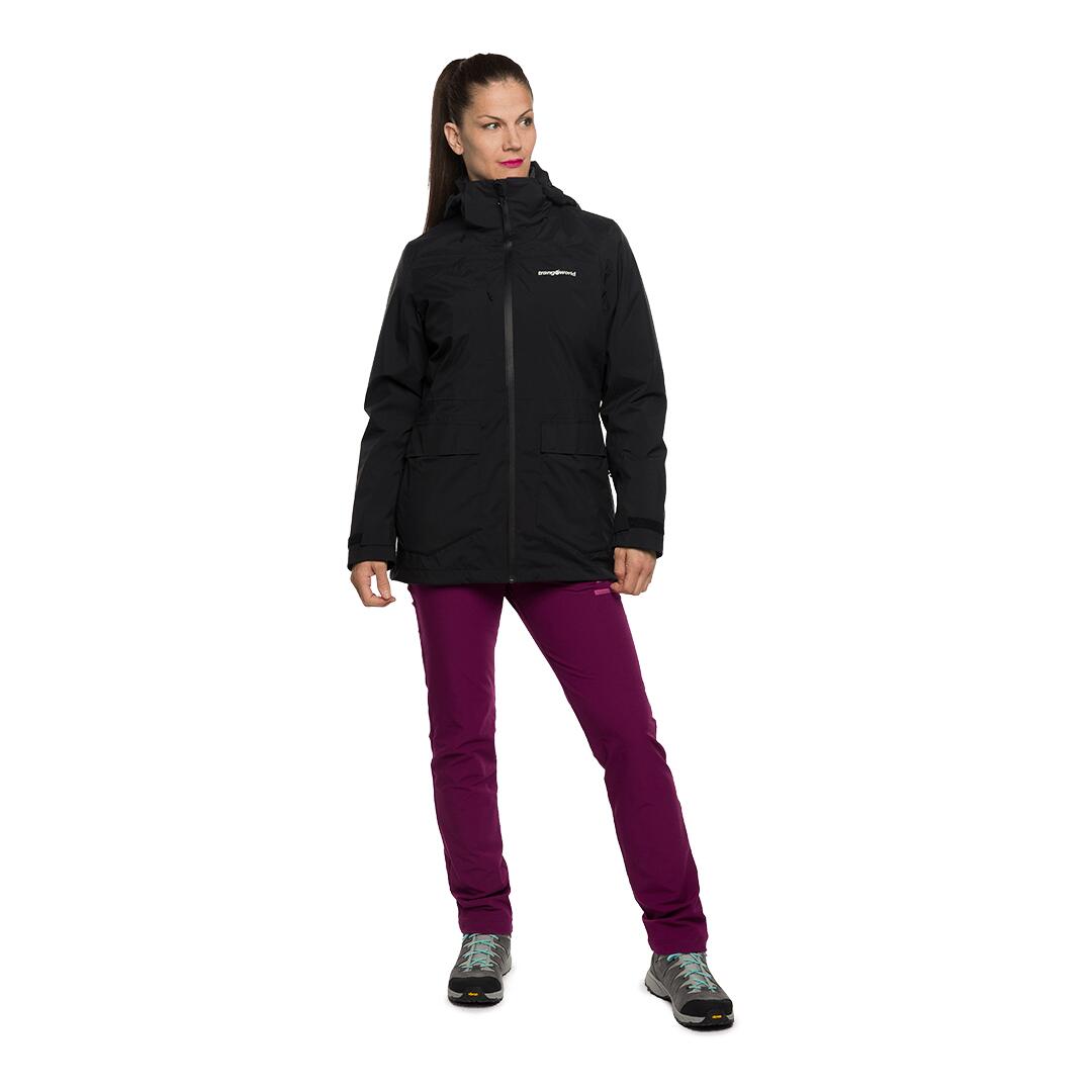 Chaqueta 3 en 1 para Mujer Trangoworld Brienz complet Negro/Negro Impermeable 5/7