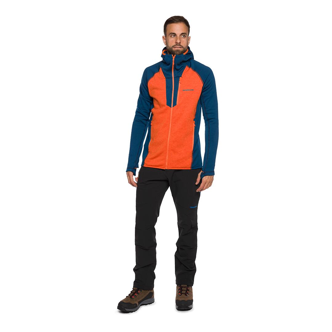 Forro polar para Hombre Trangoworld Etive Naranja/Azul 4/7
