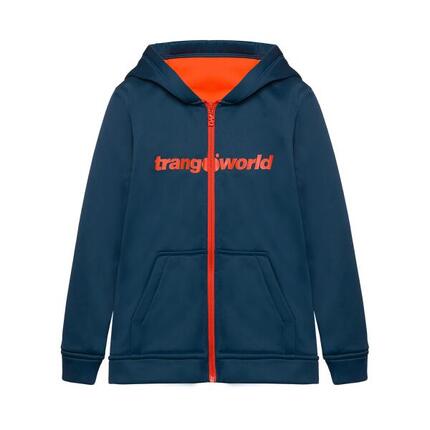 Sudadera con cremallera para niños Trangoworld Oby Azul/Verde