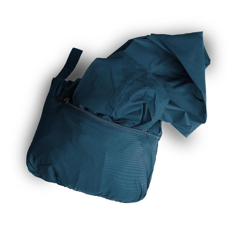 Chubasquero de Trail Running para Hombre Trangoworld Montjoie Azul Impermeable