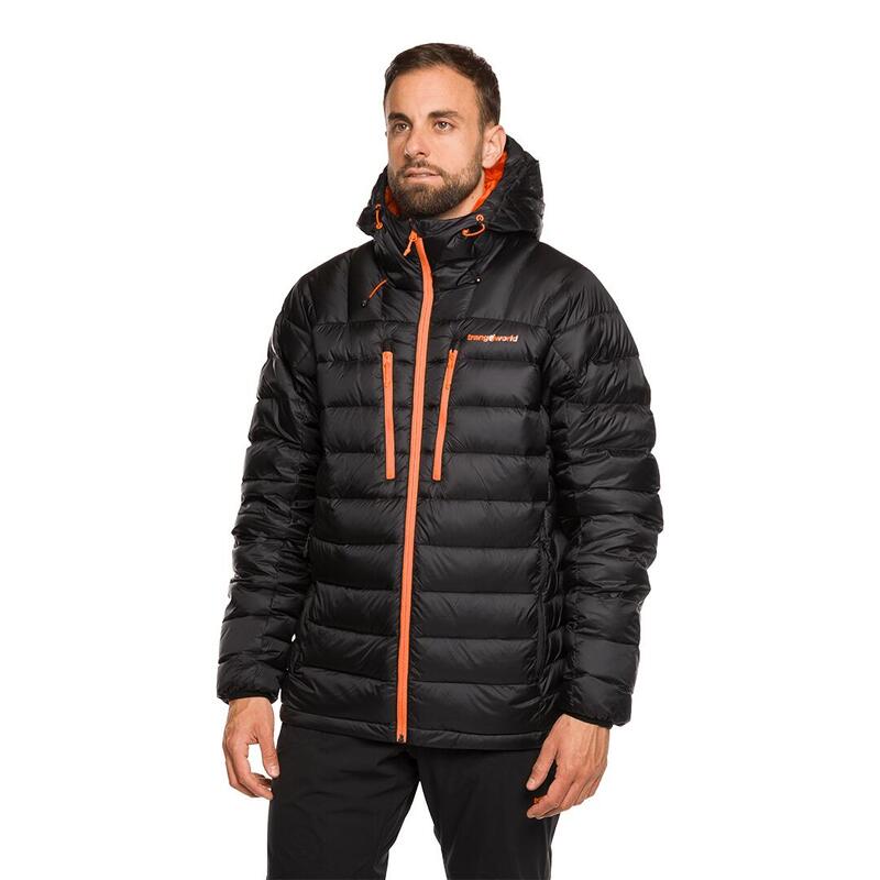 Softshell para Hombre Trangoworld Lugo Negro/Naranja/Negro 235g 700cuin