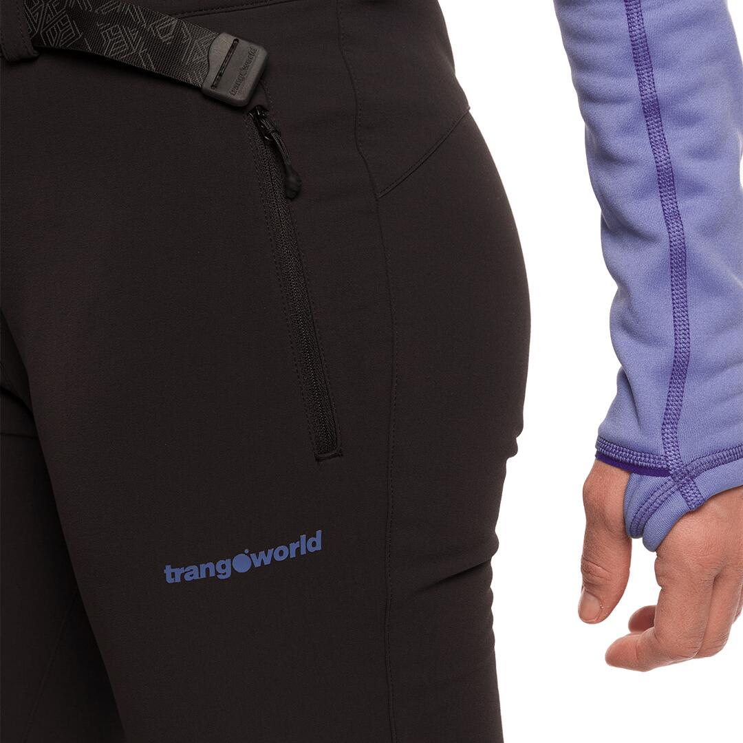 Pantalón para Mujer Trangoworld Causiat Negro/Morado 4/7