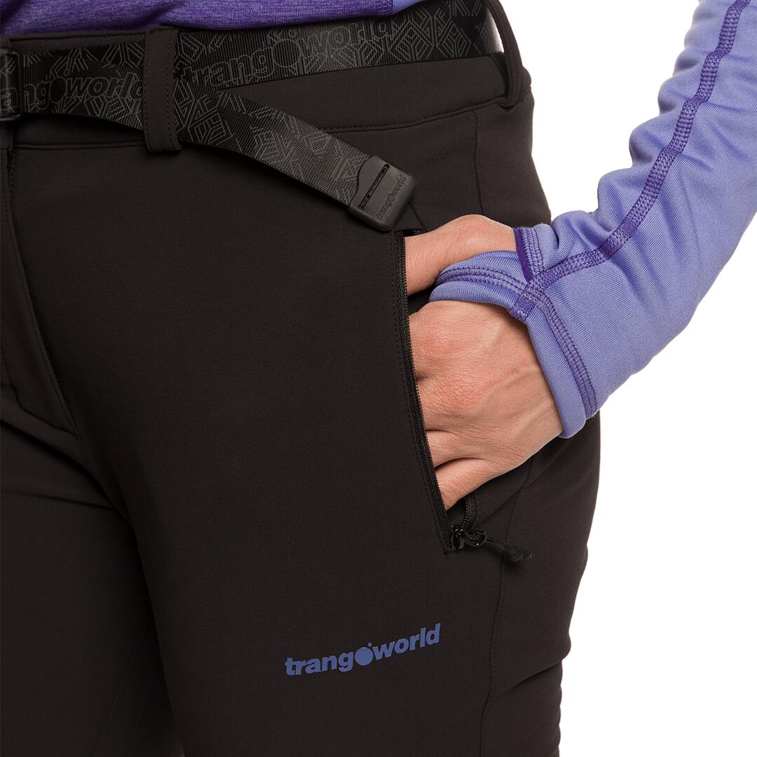 Pantalón para Mujer Trangoworld Causiat Negro/Morado 5/7
