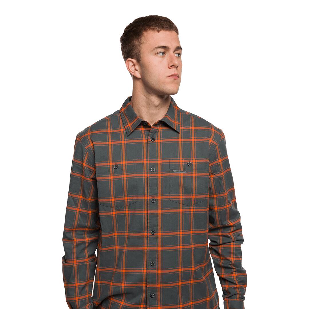 Camisa mangas largas para Hombre Trangoworld Zernez Gris 6/7