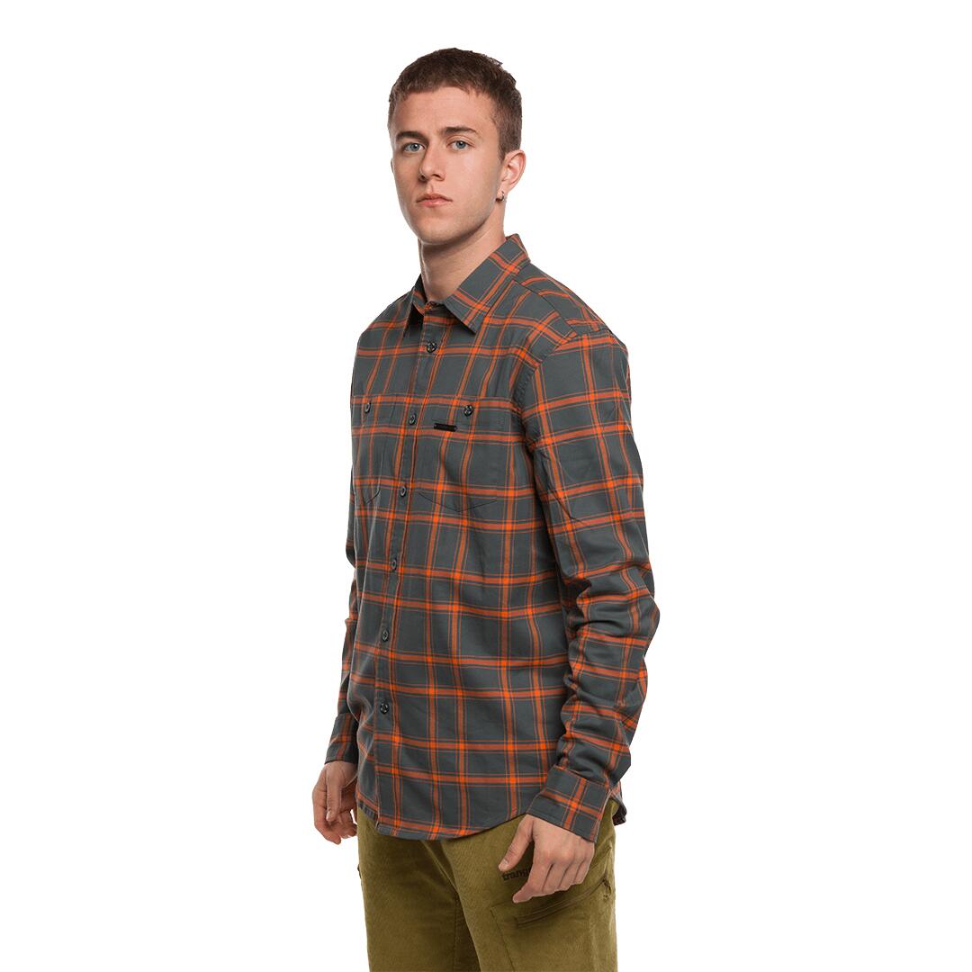 Camisa mangas largas para Hombre Trangoworld Zernez Gris 2/7