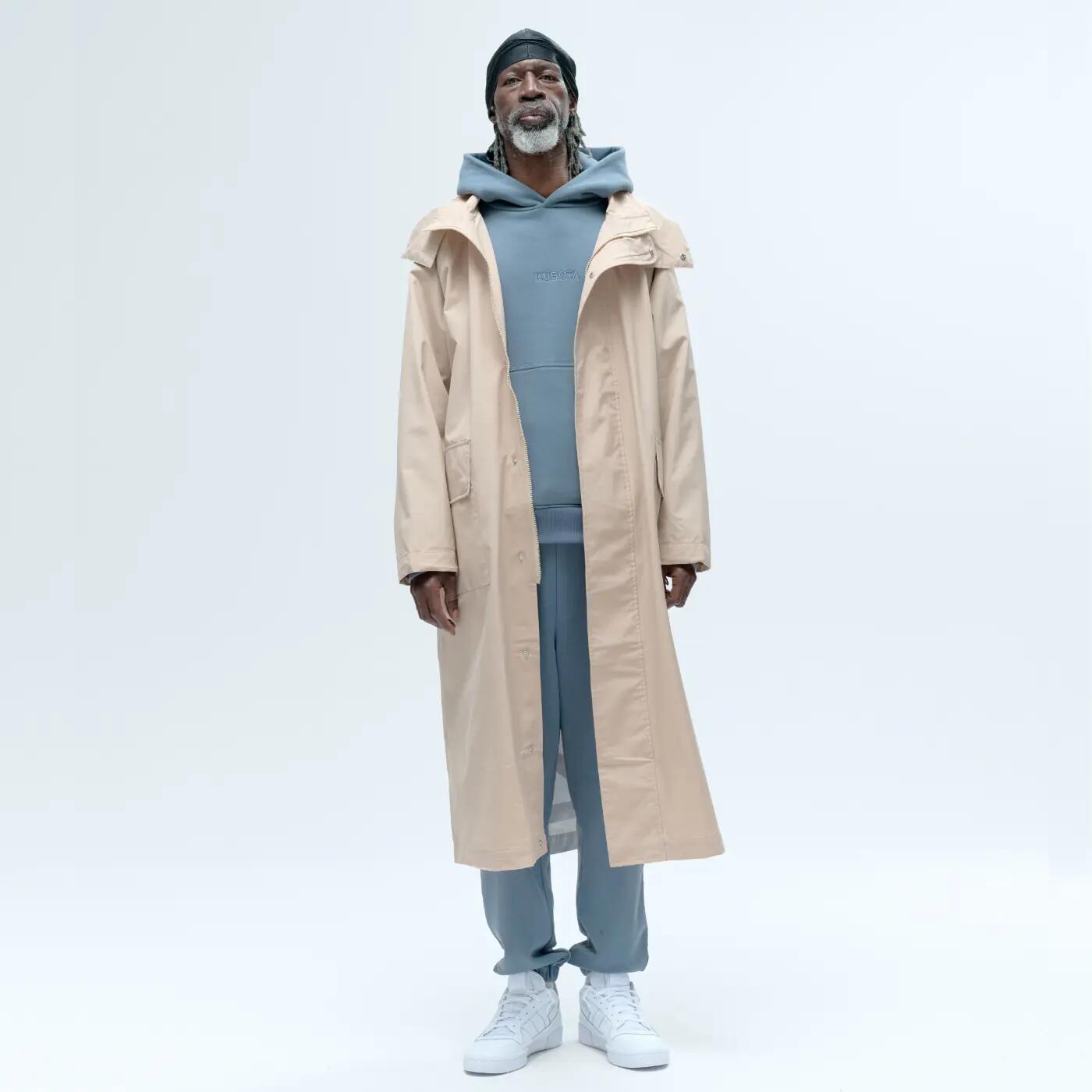 Kubota Parka Przeciwdeszczowa Jesienna Beżowa S/M 3/7