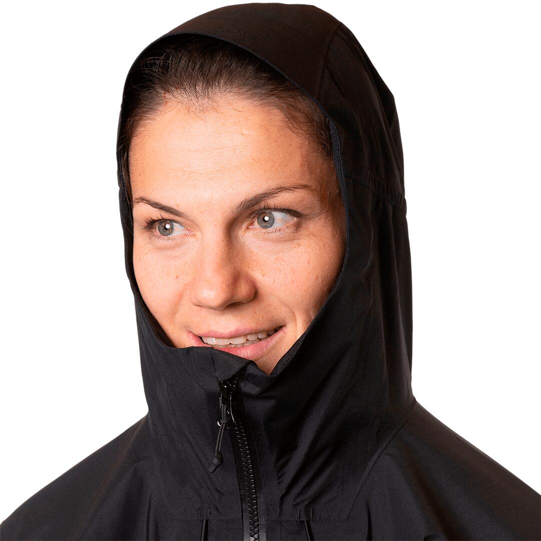 Chaqueta para Mujer Trangoworld Kanchenjunga Negro/Gris Impermeable Transpirable 4/5
