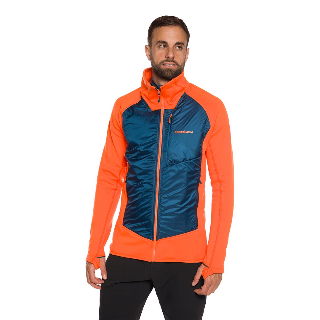 Forro polar para Hombre Trangoworld Olney Naranja/Azul 2/7