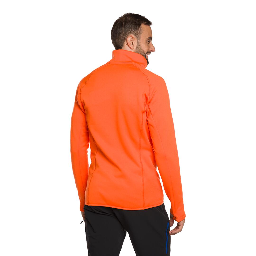 Forro polar para Hombre Trangoworld Olney Naranja/Azul 3/7