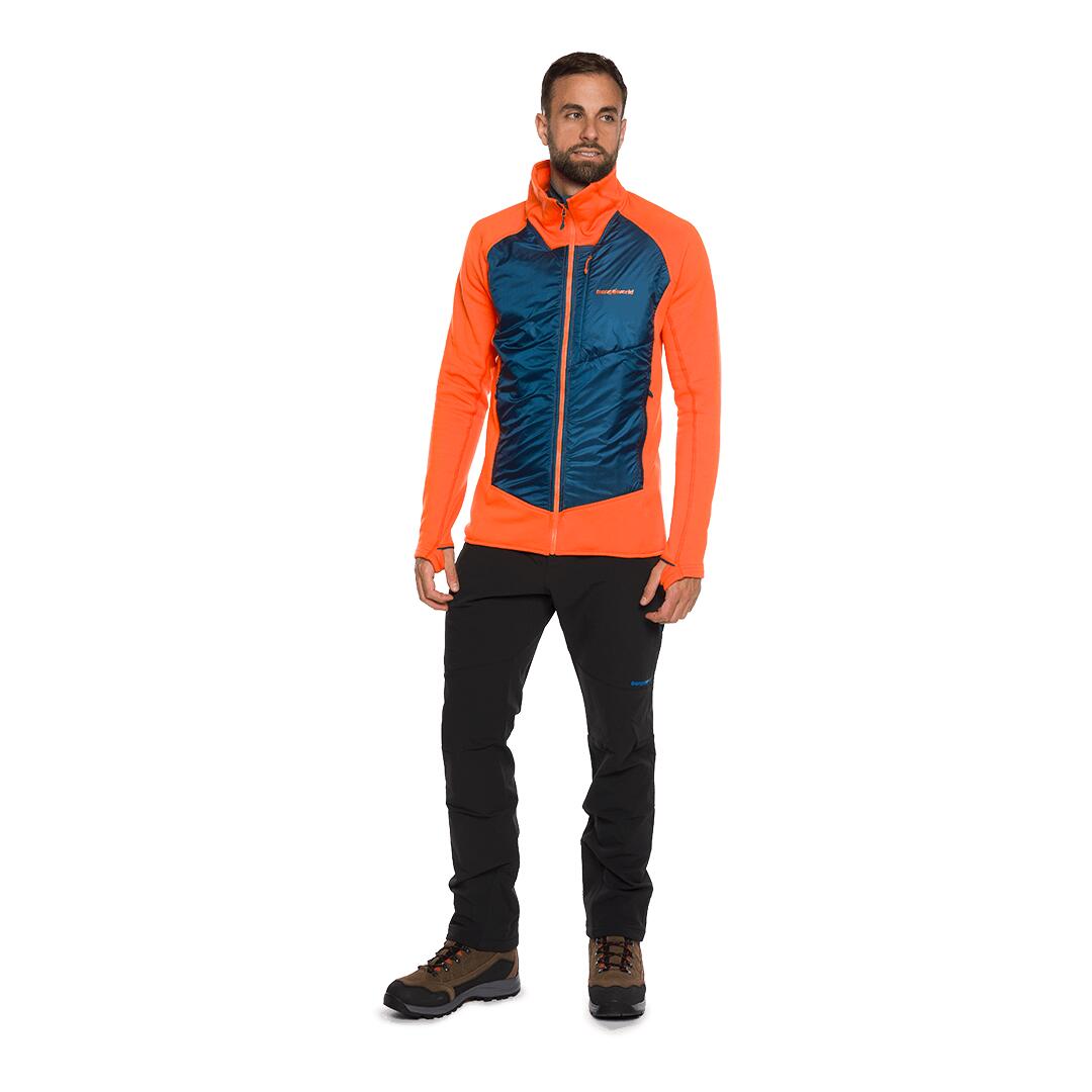 Forro polar para Hombre Trangoworld Olney Naranja/Azul 4/7
