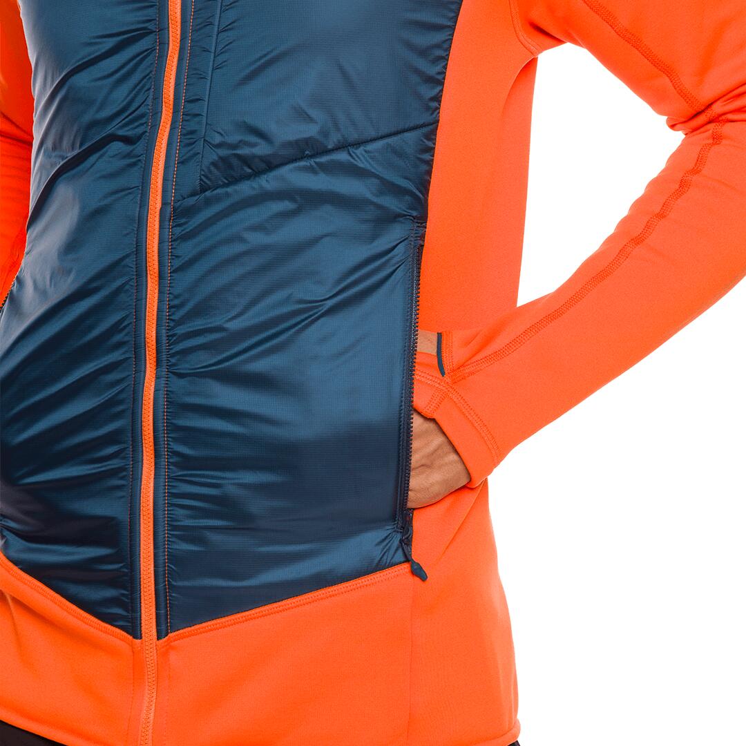 Forro polar para Hombre Trangoworld Olney Naranja/Azul 5/7