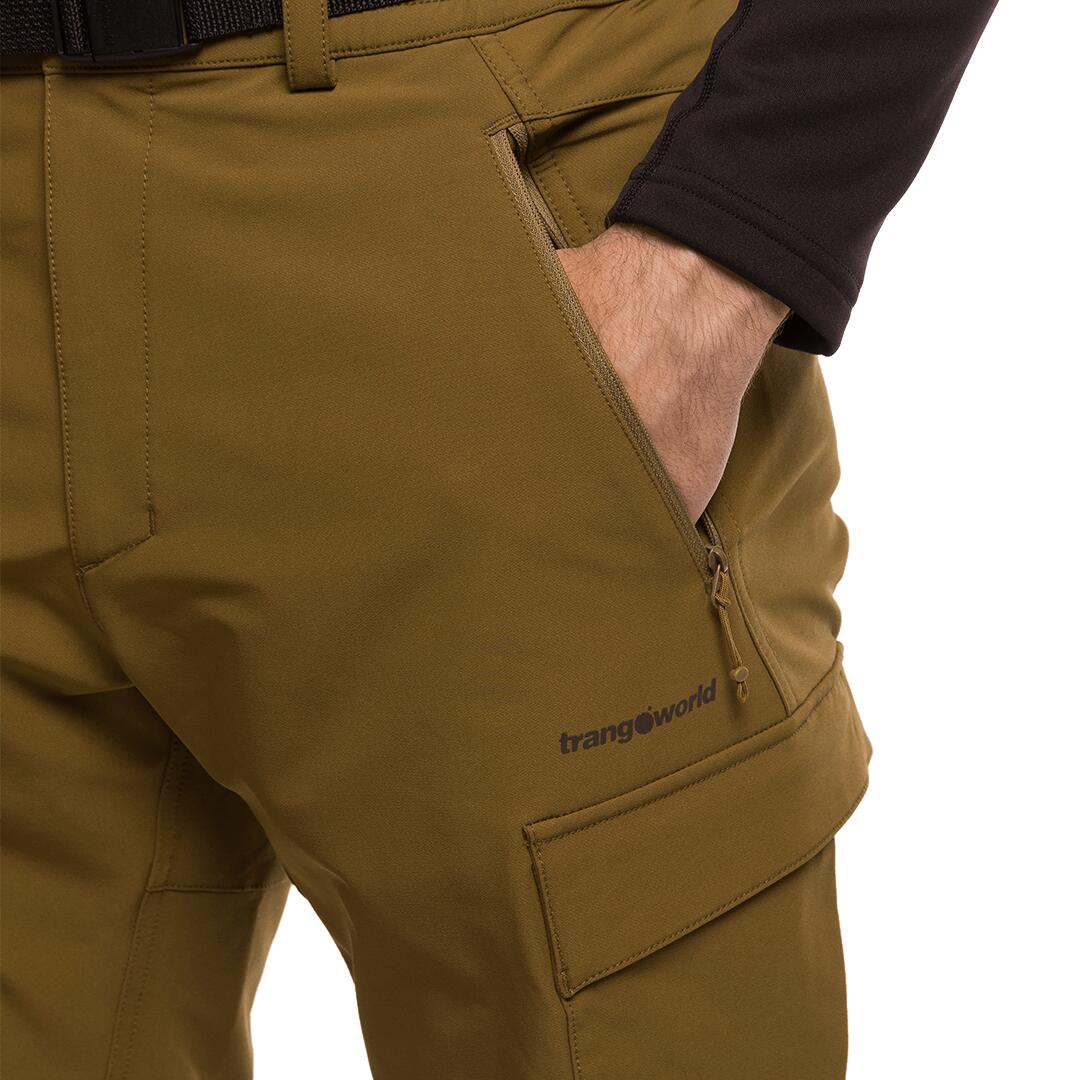 Pantalon - Randonnée - Homme - Respirant, Extensible, Résistant - ZAGORA - Jaune 6/7