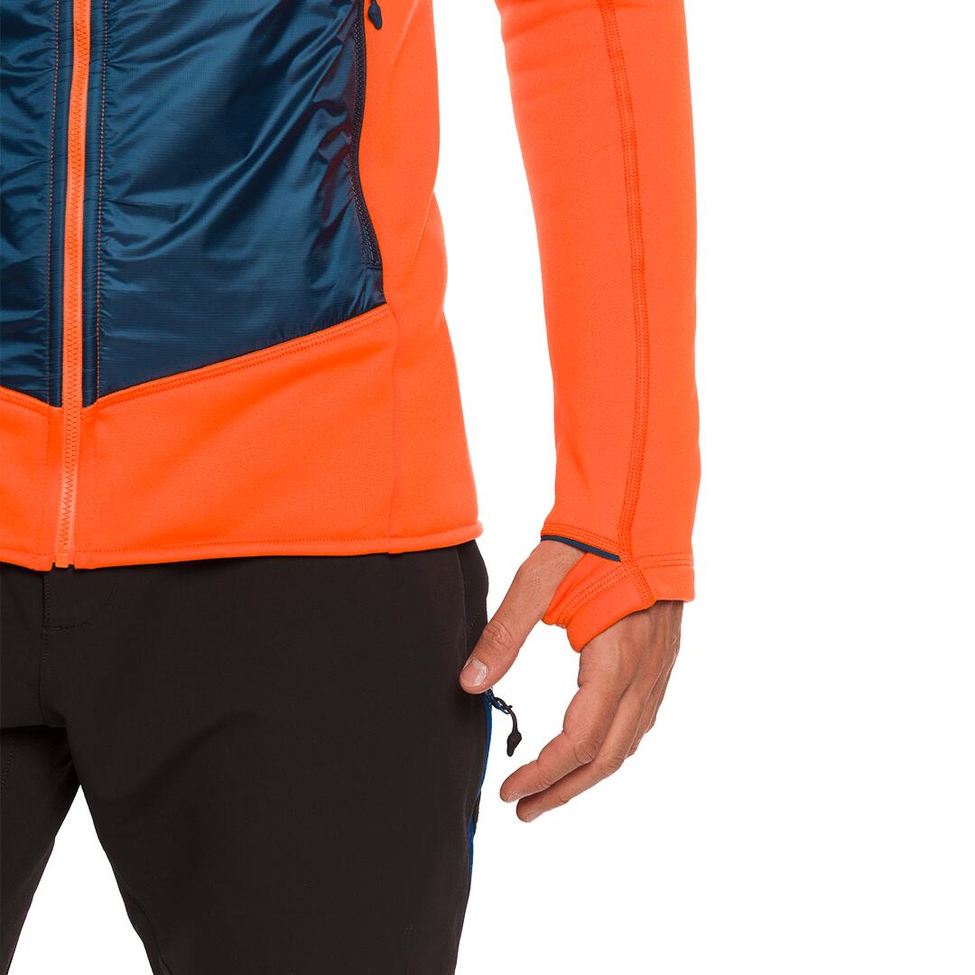 Forro polar para Hombre Trangoworld Olney Naranja/Azul 7/7