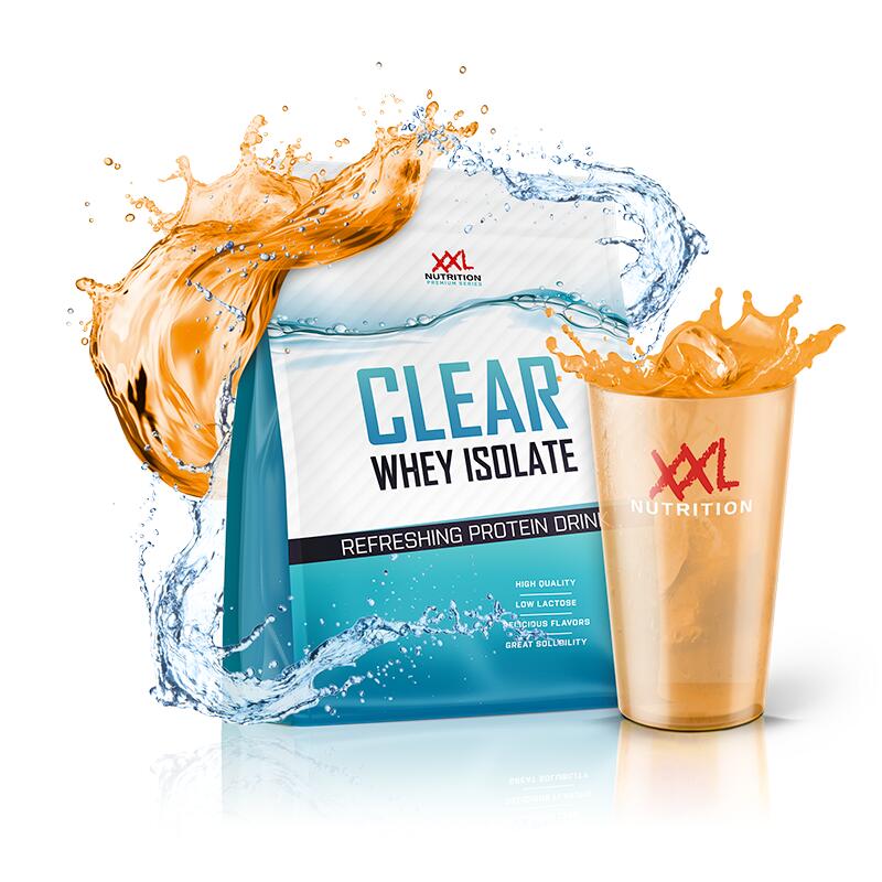 XXL NUTRITION Clear Whey Isolate - 84% Eiwit, Proteïne Limonade - Sinaasappel - 500 gram