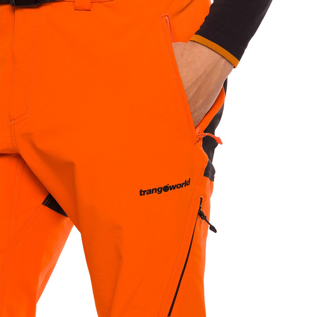 Pantalón para Hombre Trangoworld Rovek dr Naranja/Negro protección UV+30 5/7