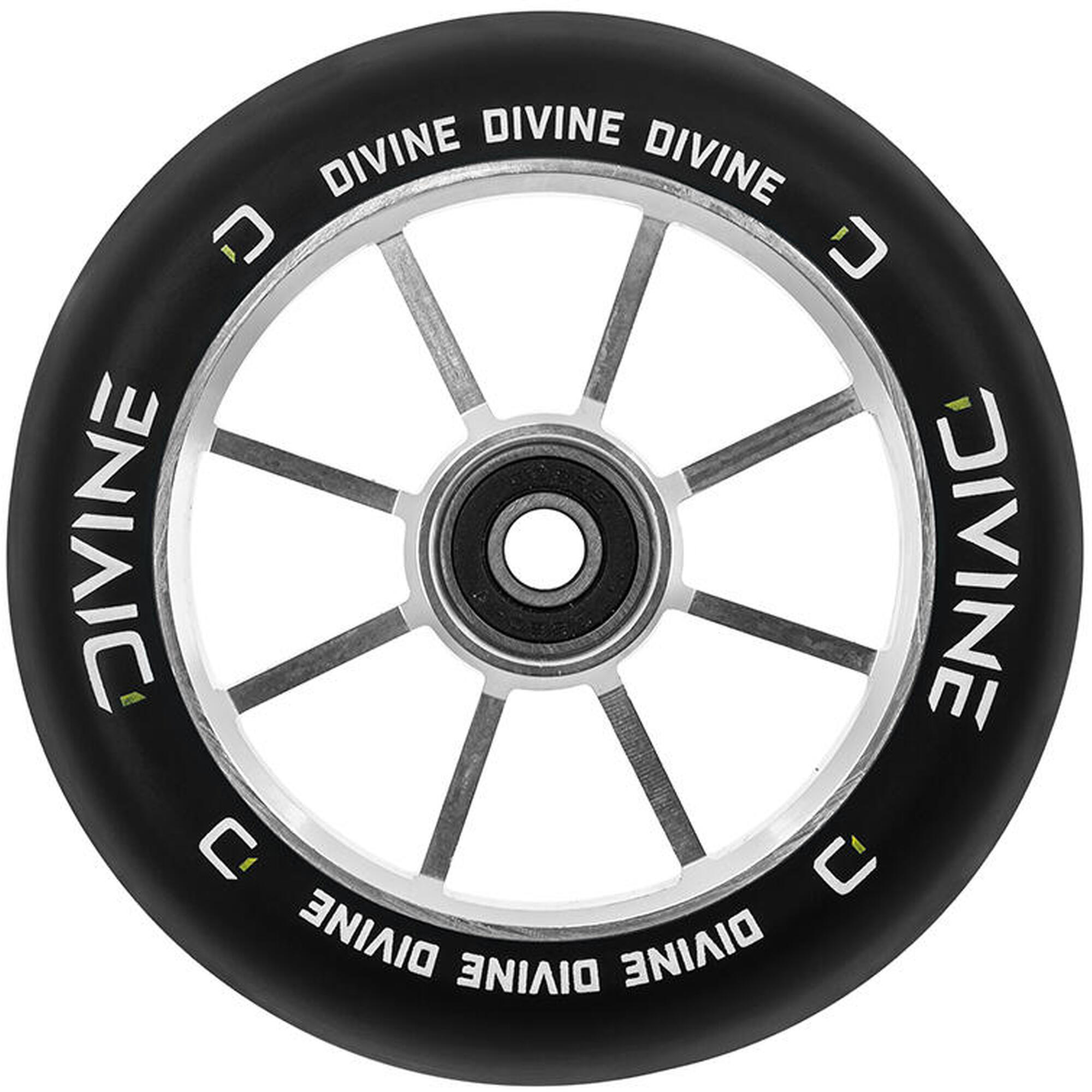 Kolečko Divine Spoked 110mm stříbrné