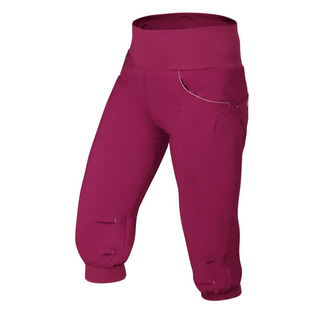 Ocún Noya Women's Climbing Shorts Wine Rhododendron 3/4