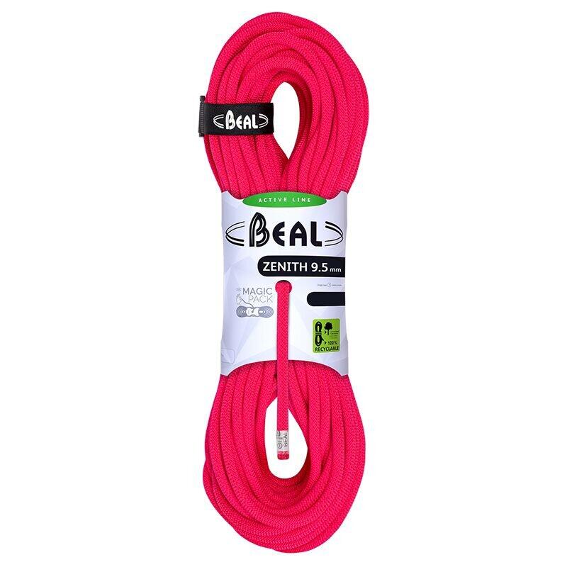 Beal - Corde Simple Beal Zenith 9,5 Mm 80 M Légère Maniable Solid Pink - Corde D'Escalade - Rose - Taille Unique - Decathlon