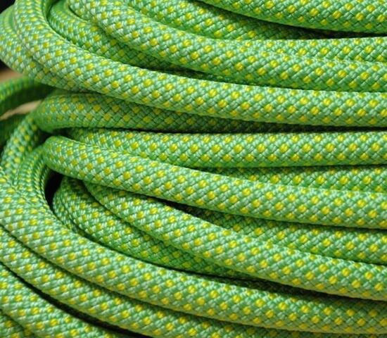 Corde escalade Beal Stinger III 9,4 mm UNICORE DRY COVER 80 m coloris anis