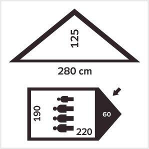 Turistický stan Vandr 3.5 3/4