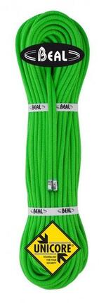 Corde d'escalade Beal Gully 7,3 mm 60 m verte UNICORE Golden Dry
