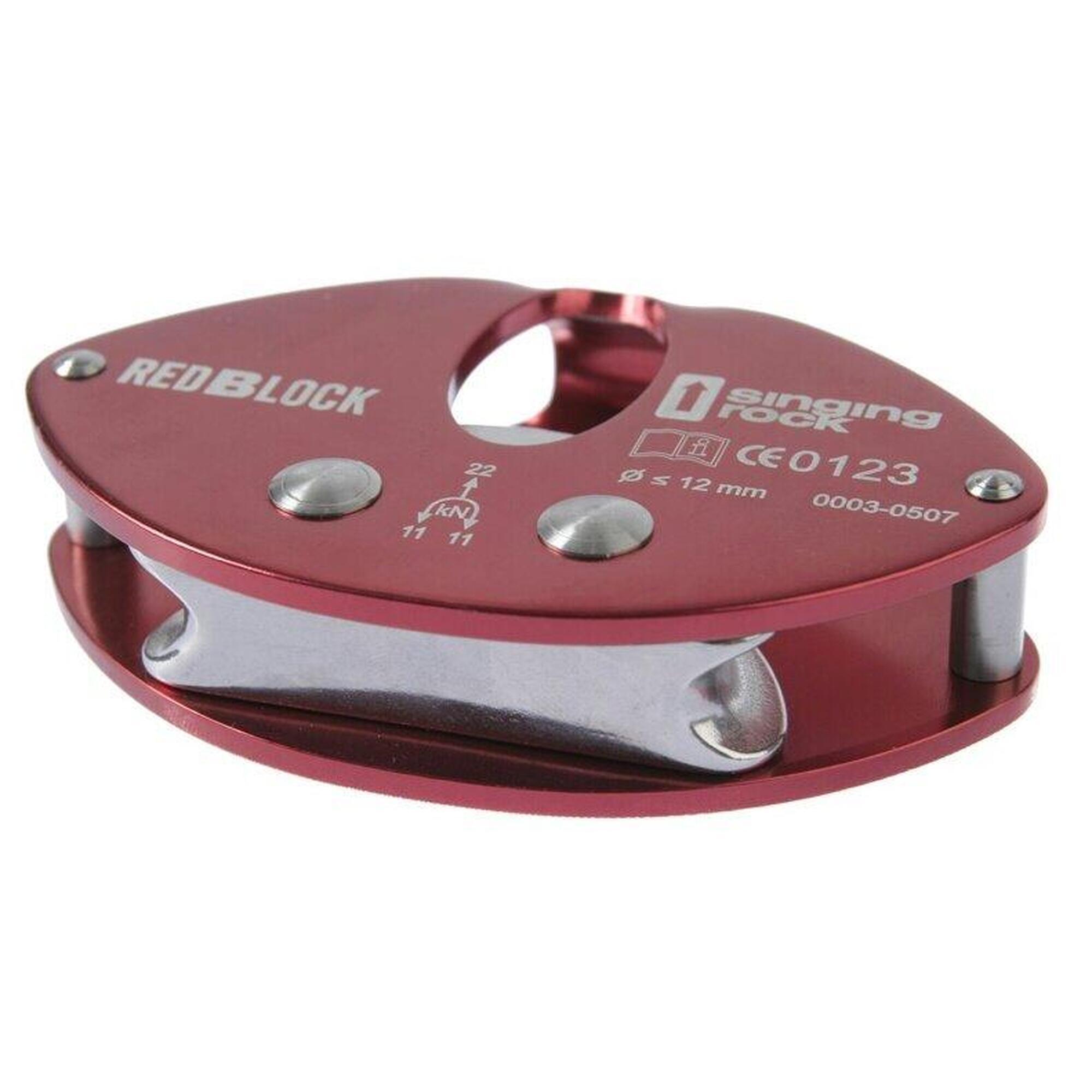 Redblock Singing Rock poulie ancrage rouge 26 kN 375 g compatible ...