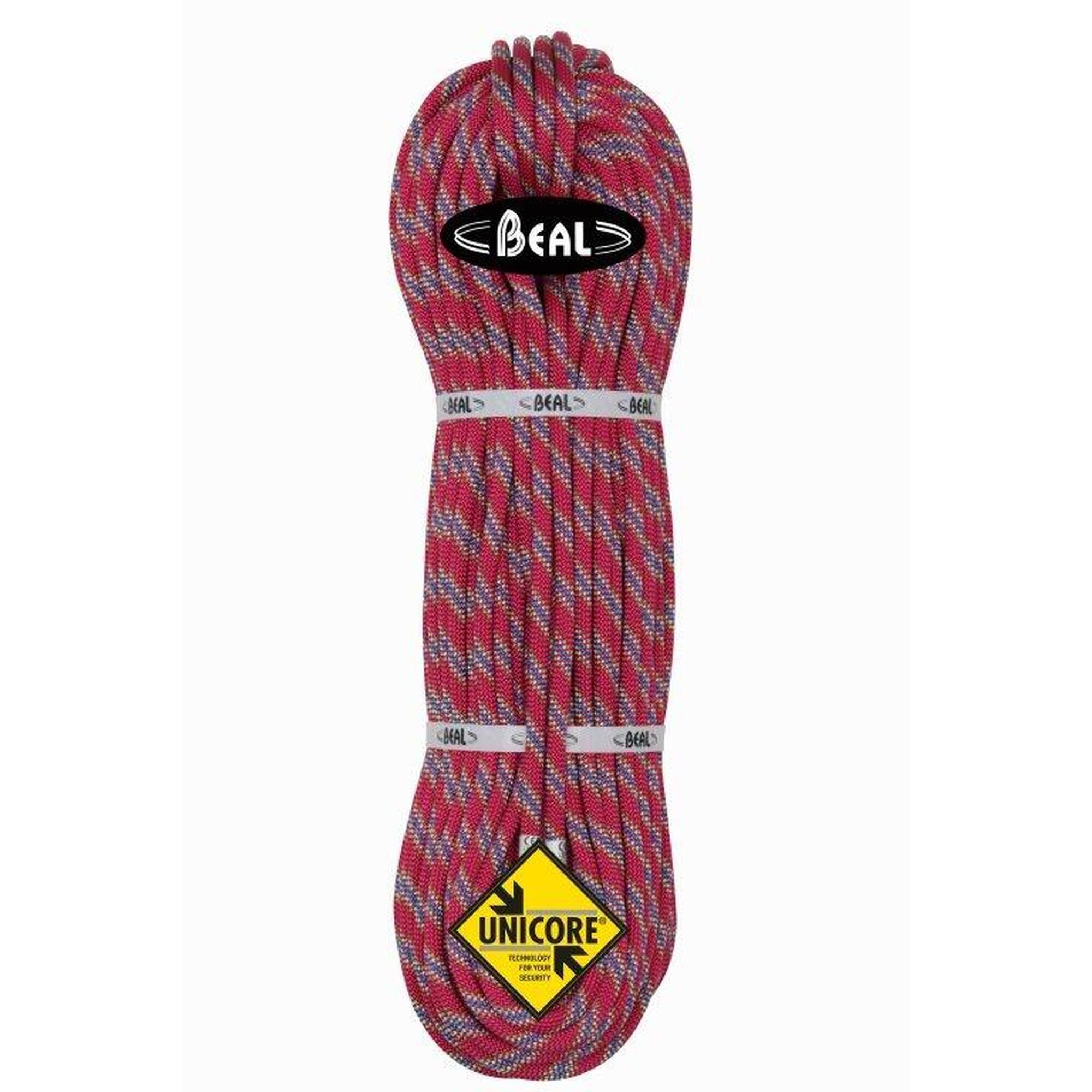 BEAL Jednoduché dynamické lano Tiger 10mm Unicore Dry Cover 80m