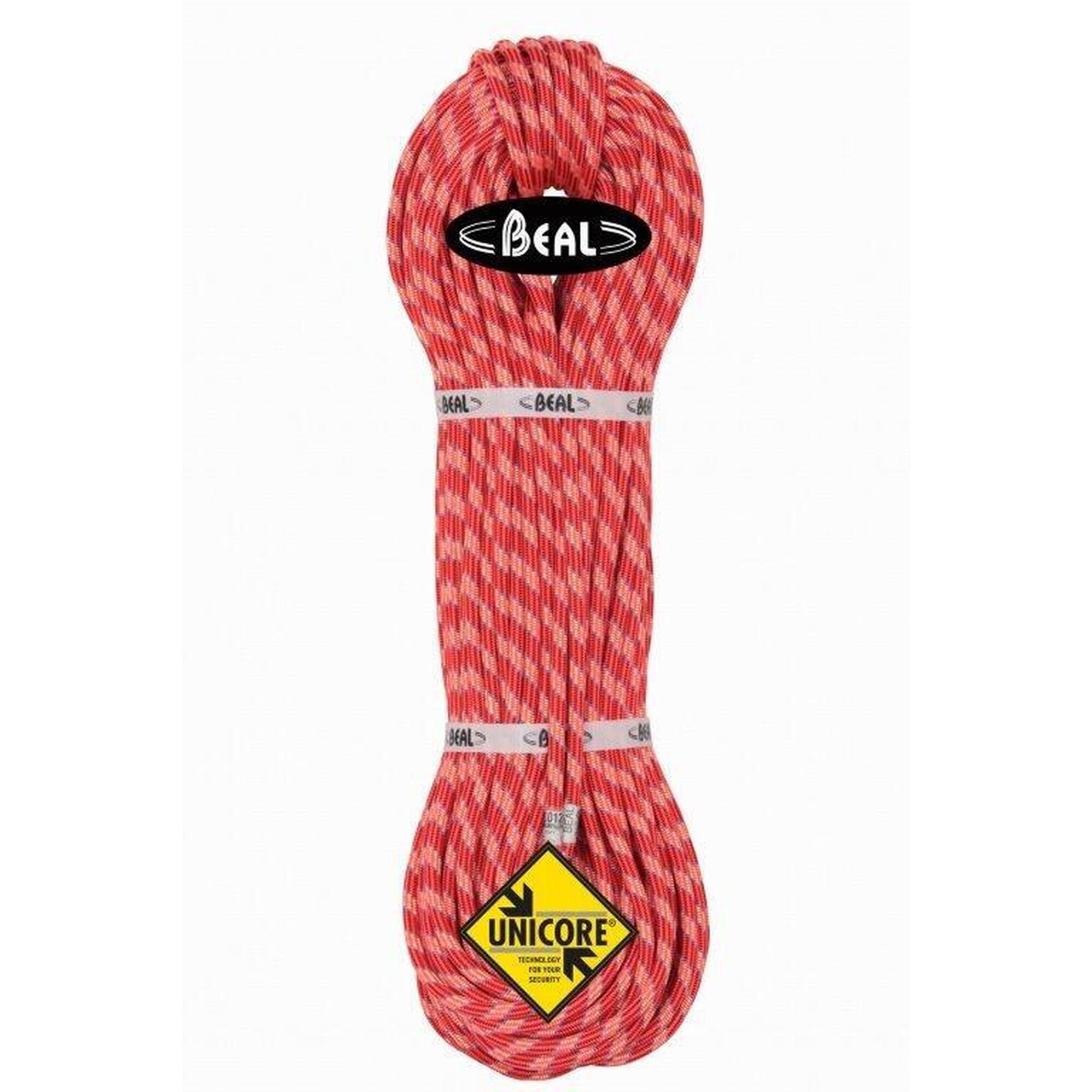 BEAL Dvojité a poloviční dynamické lano Ice Line 8,1mm Unicore Golden Dry 60m