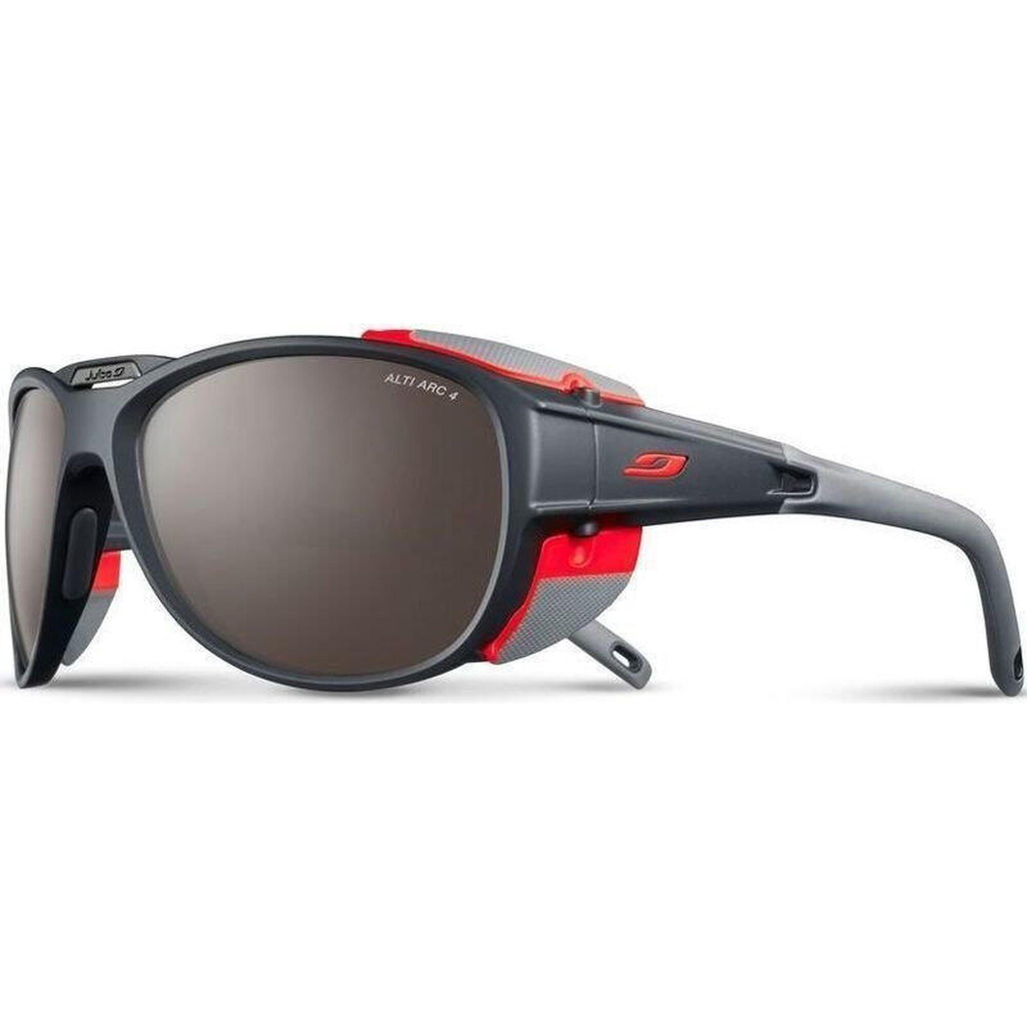 Julbo - Lunettes De Soleil Homme Pour La Haute Montagne-explorer 2.0 Alti Arc - Lunettes De Soleil - Gris|rouge - Taille Unique - Decathlon