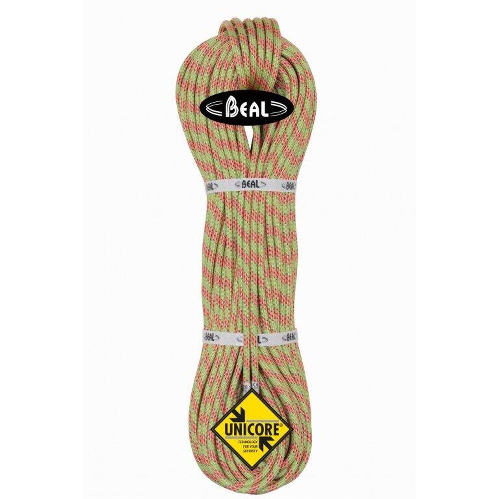 Beal - Corde Escalade Beal Ice Line 8,1 Mm Unicore Golden Dry 60 M Anis - Corde D'Escalade - Vert - 40 M - Decathlon
