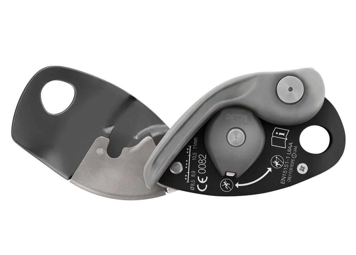 Veiligheidsapparaat Petzl Grigri + grijs met anti-paniek hendel 4/6