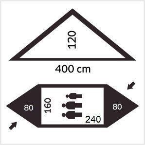 Turistický stan Atak 2.5 Duo XL 3/3