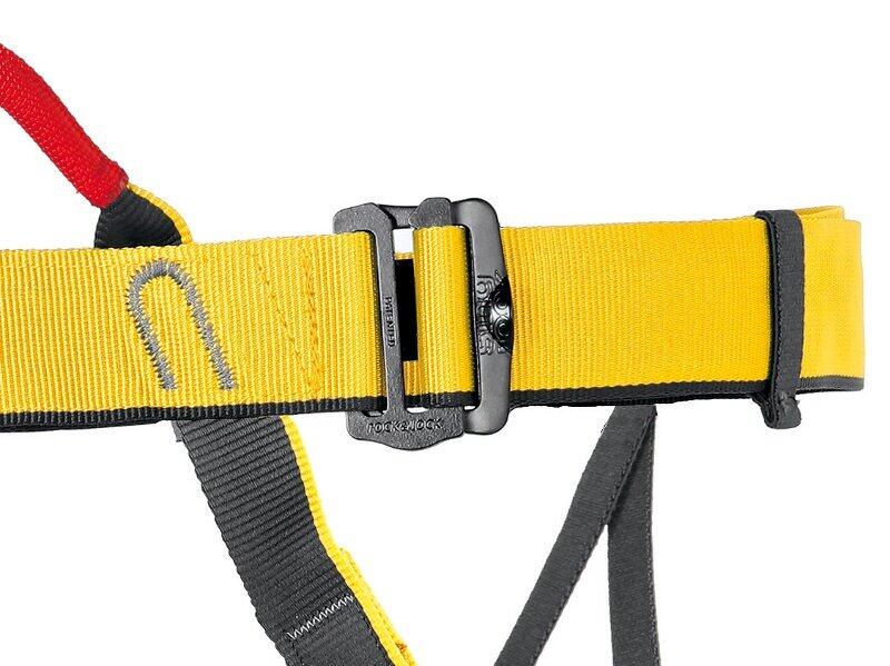 Harnais Singing Rock Top Padded jaune uni léger rembourré 3 boucles 15 kN 3/5