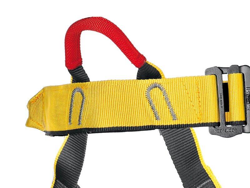 Harnais Singing Rock Top Padded jaune uni léger rembourré 3 boucles 15 kN 2/5