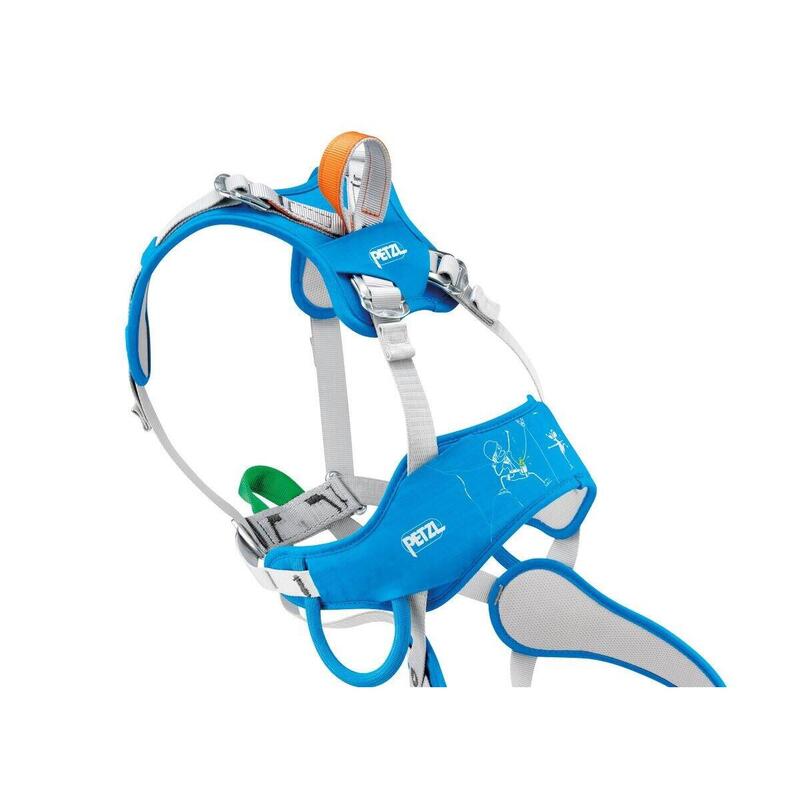 Harnais PETZL Ouistiti semi-rigide verde/portocalie